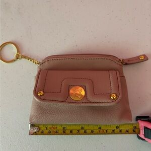 Pink Wallet with Gold Accents